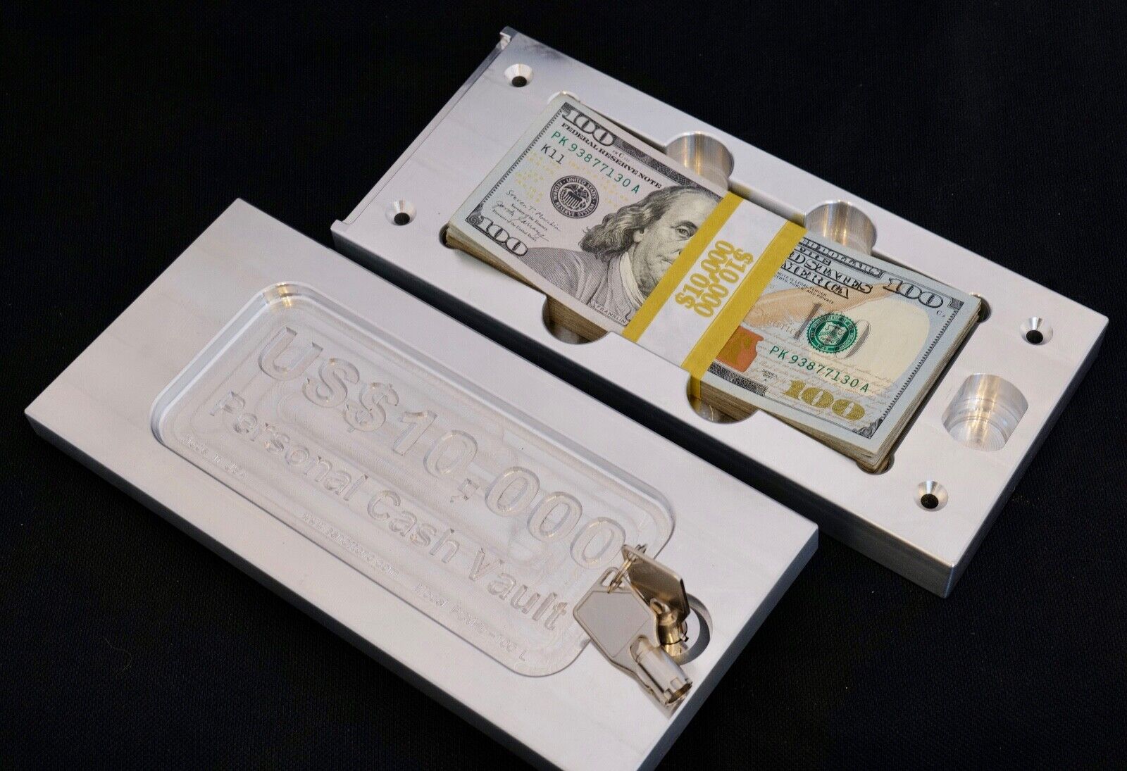 Key-Lock Personal Cash Vault, Great Gift for Engagement, Wedding or Anniversary