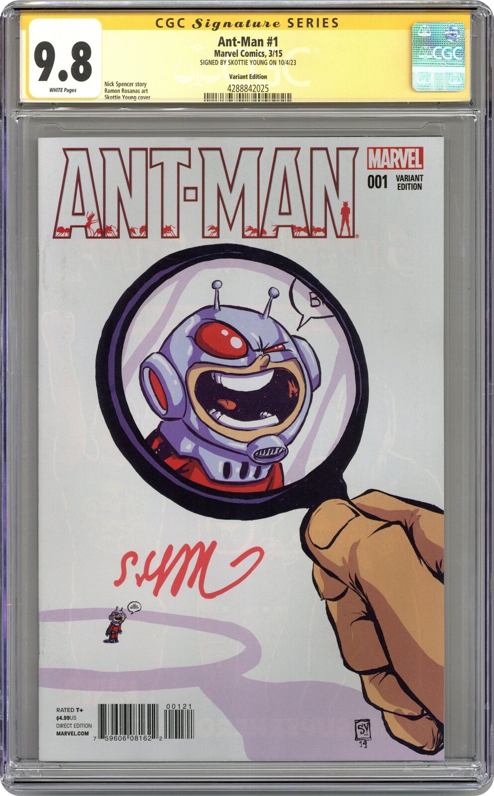 Ant-Man 1D Young Variant CGC 9.8 SS Young 2015 4288842025
