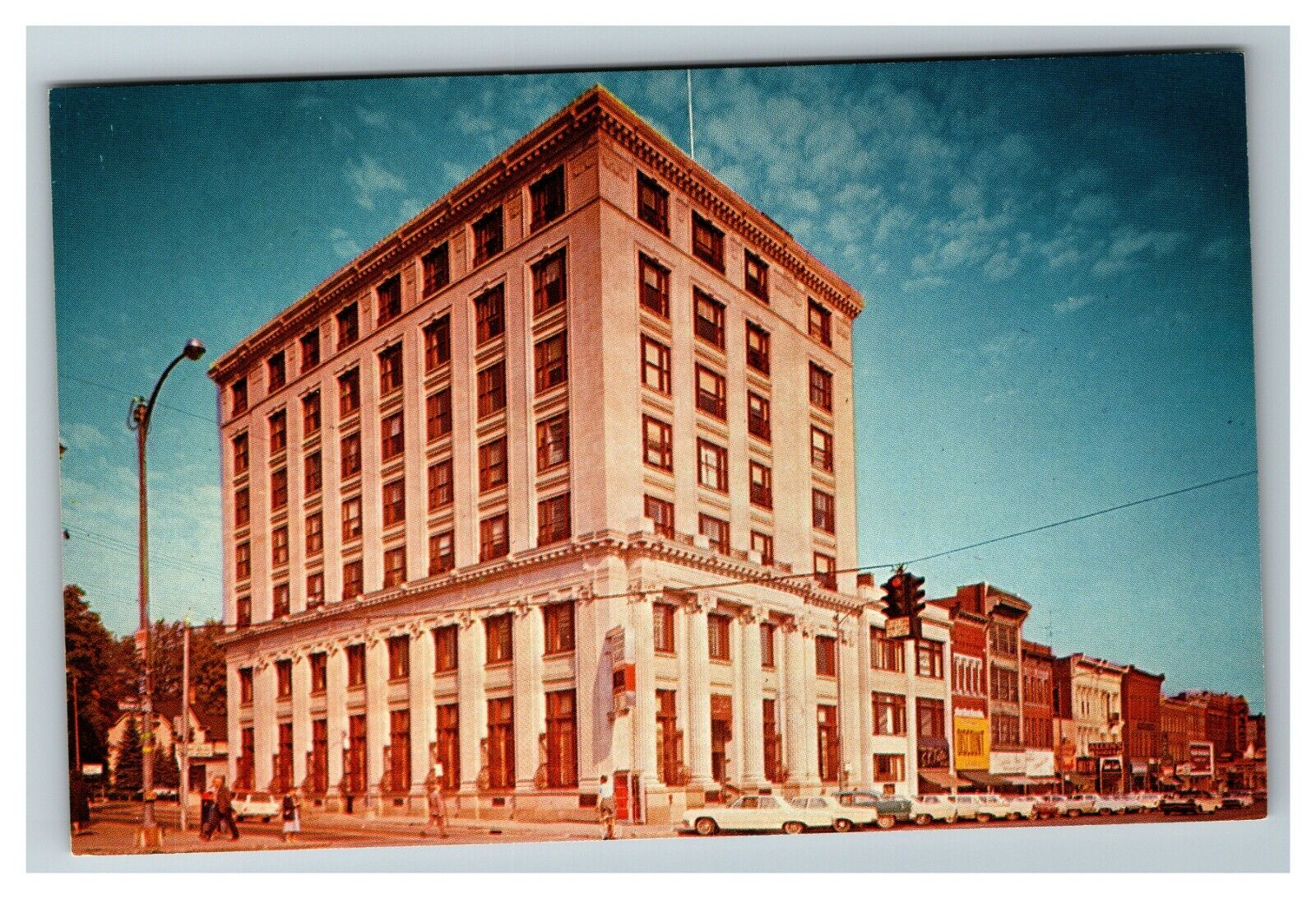 Exchange National Bank, Union & Laurens St., Olean NY c1960 Vintage Postcard