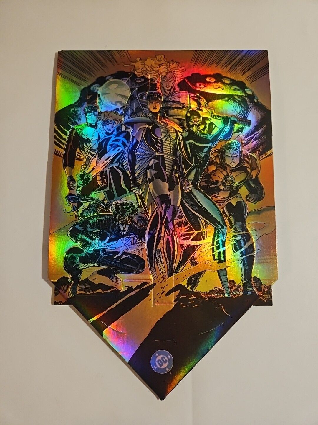 1995 SOVEREIGN SEVEN Holofoil Dealer Promo Counter Display Standee CLAREMONT