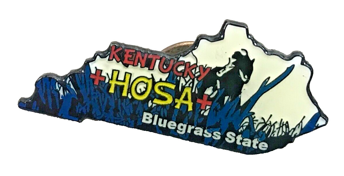 Kentucky HOSA Blue Grass State Health Occupations Students of America Lapel Pin