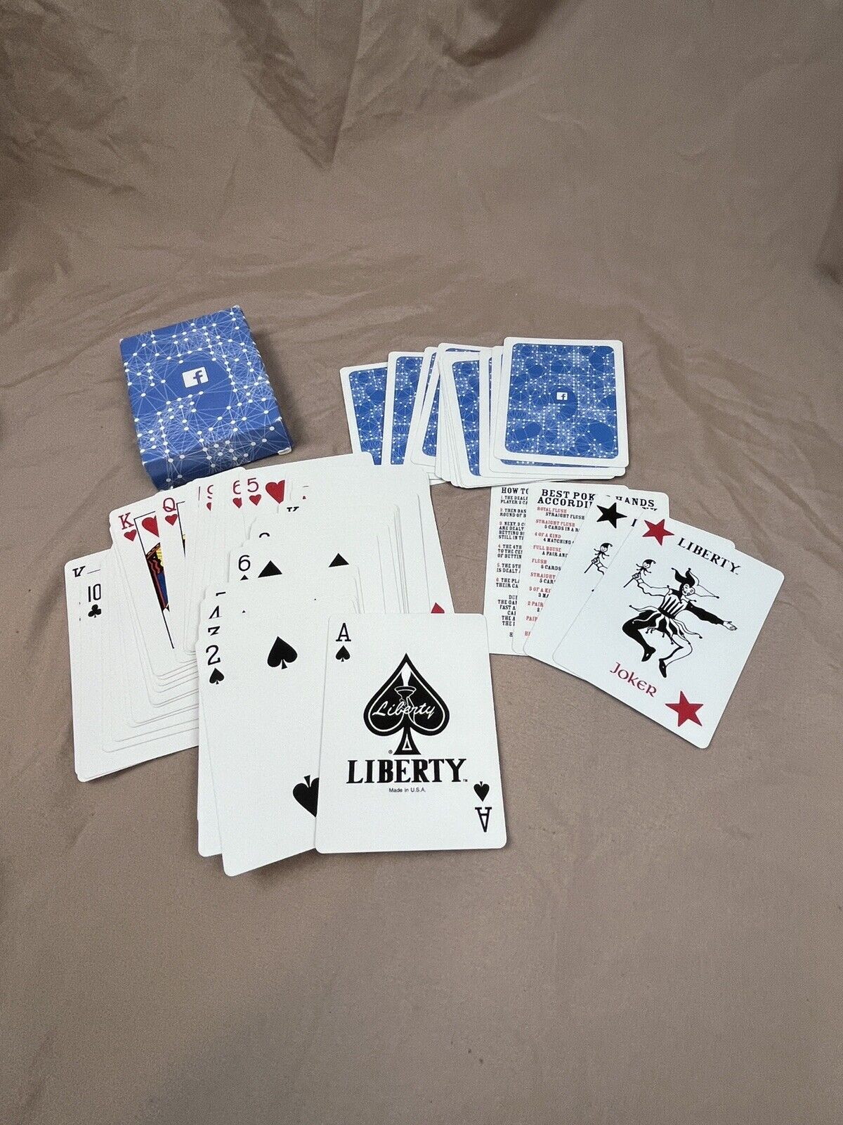 Facebook Deck Of Playing Cards Never Played Made In USA