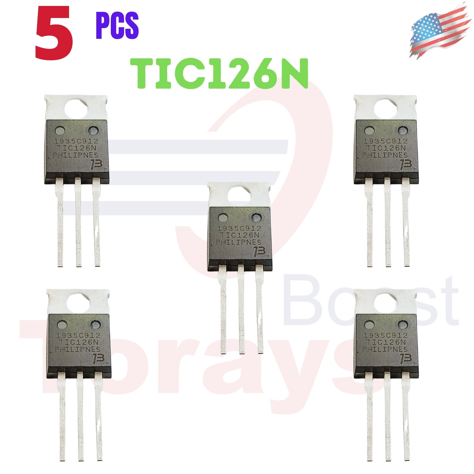  TIC126N BOURNS Thyristor SCR 800V 100A 3-Pin TO-220 5Pcs
