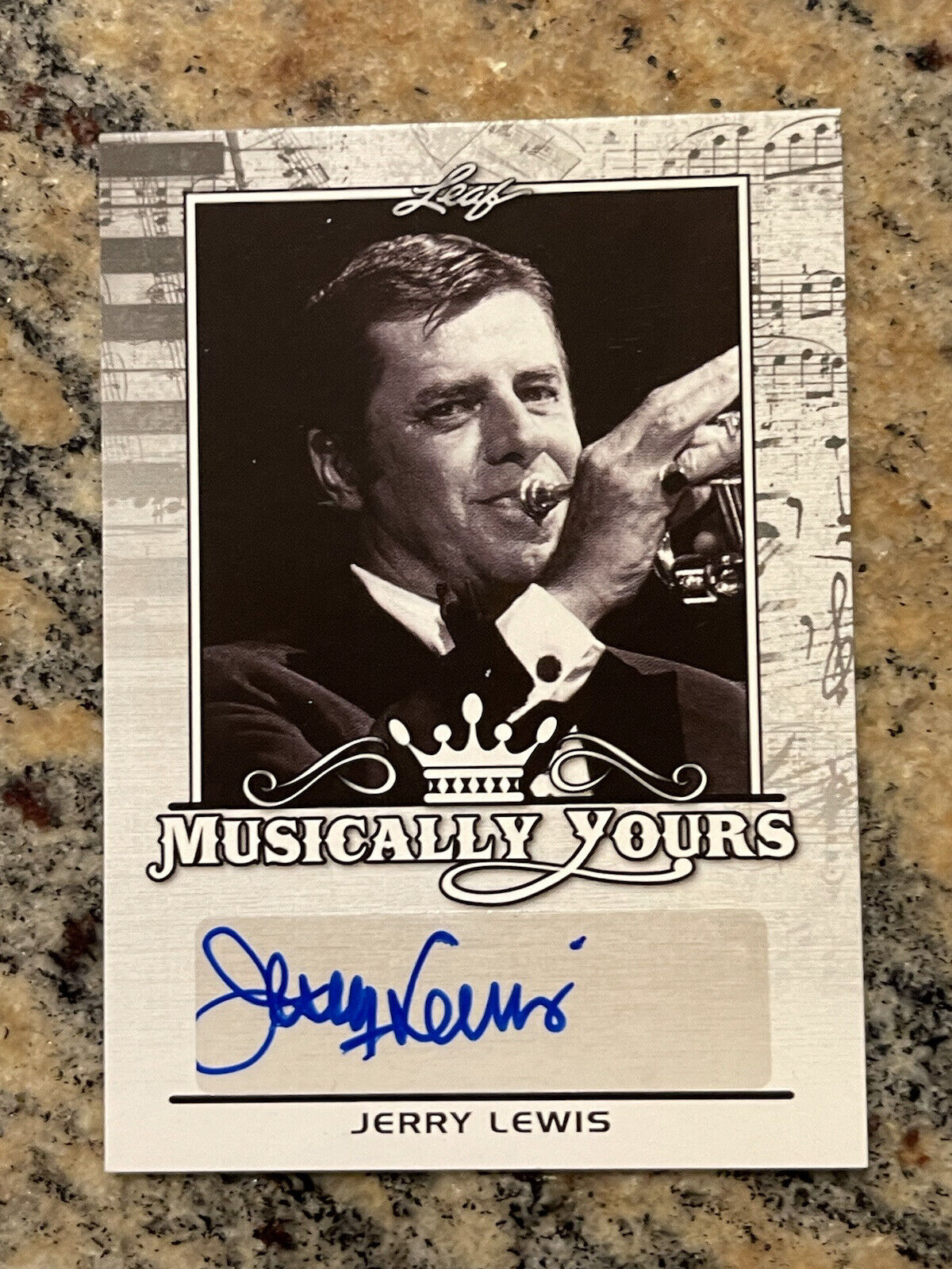2017 LEAF Pop Century Jerry Lewis Autograph Card Musically Yours Sp