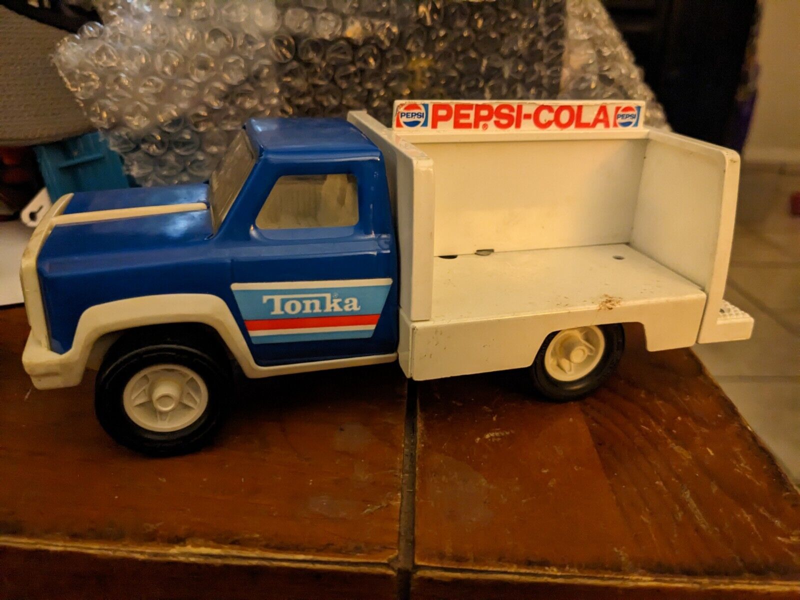 Metal TONKA PEPSI Toy Delivery Truck From The 1970’s  Blue And White No Sodas