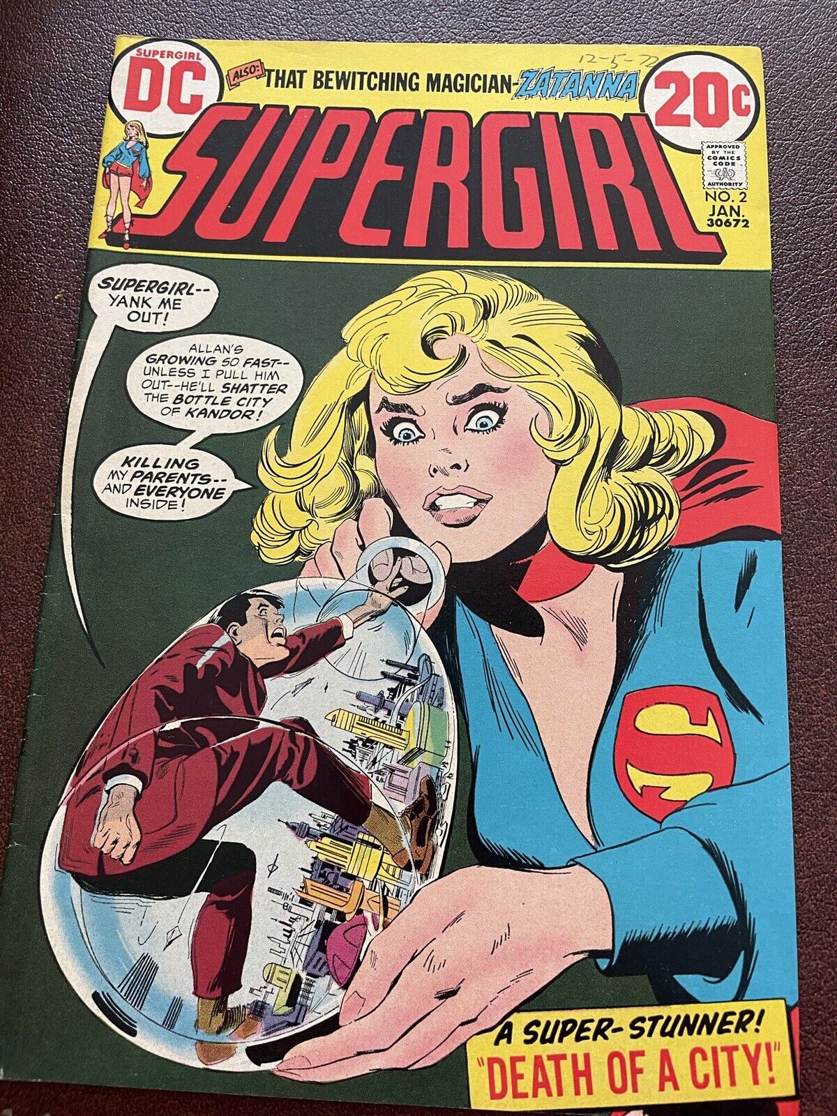SuperGirl #2 Comic Book 1973 TOTAL CLASSIC HAS Not SEEN SUNLIGHT IN 45yrs 🔥💥🔥