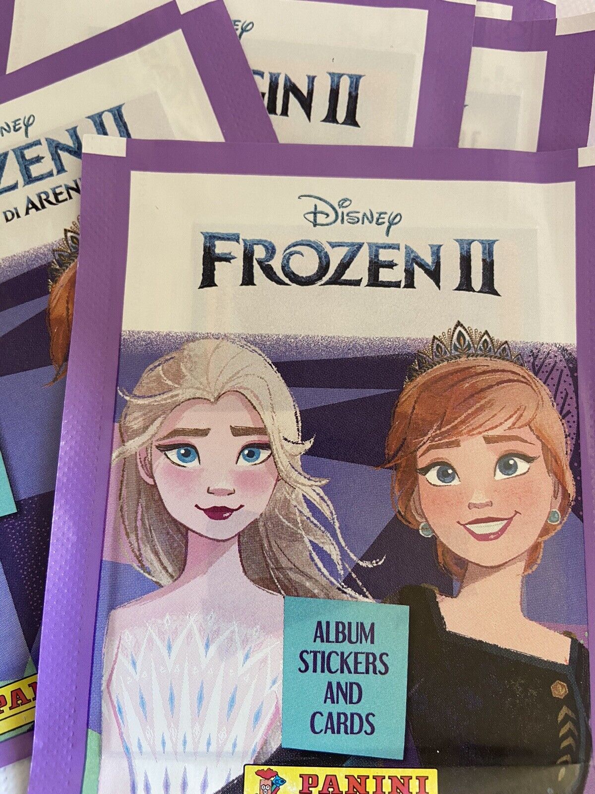 x50 Panini Frozen 2 Sticker Packs “ One Bond Two Paths  + Album +50 Cards Disney