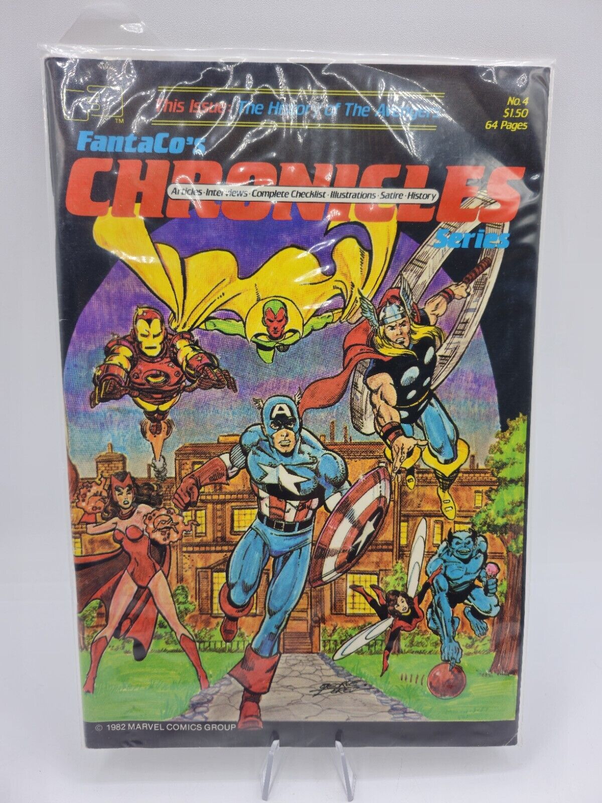 FANTACO'S CHRONICLES #4 (1982) History of the Avengers, George Perez