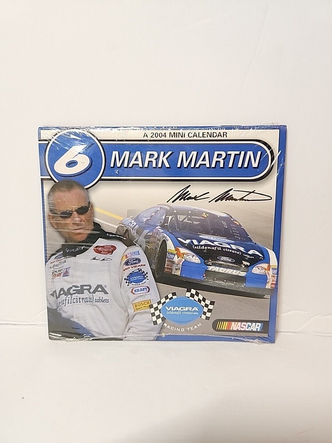 Mark Martin 2004 Mini Calendar, NEW-Sealed, Viagra Roush Racing