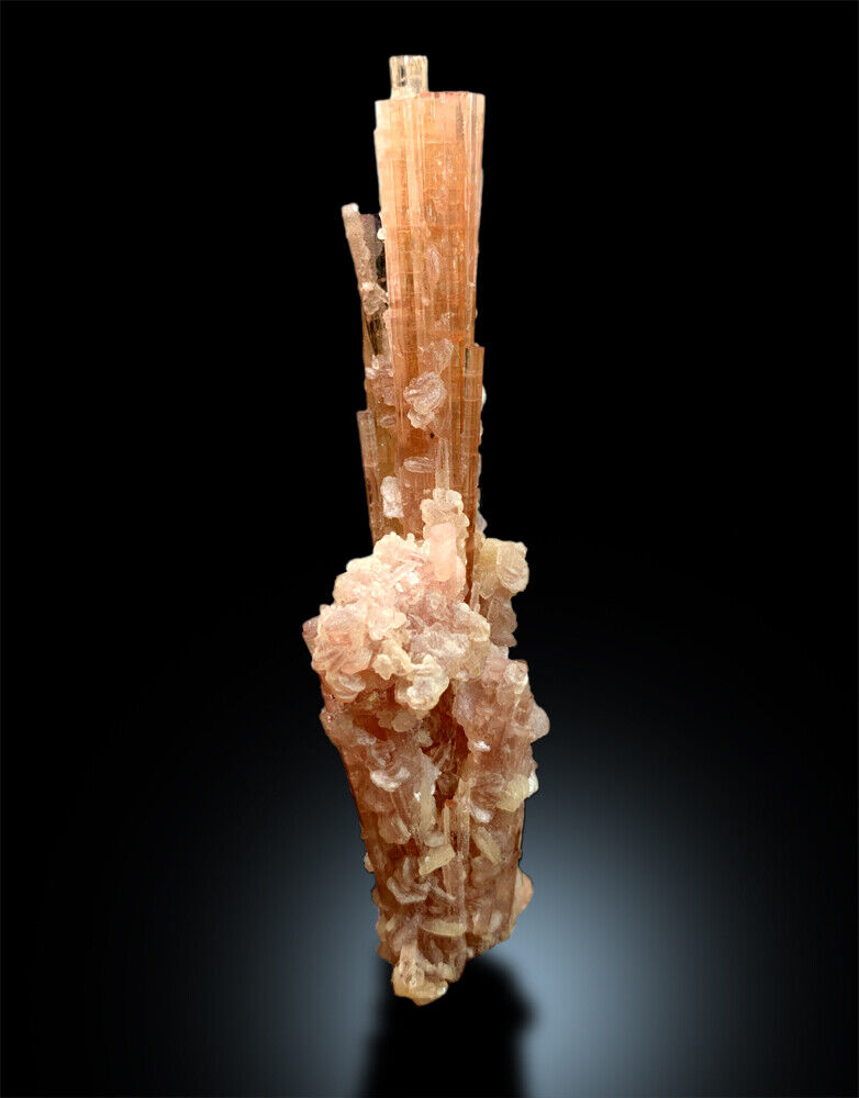 Orange Tourmaline Crystals with Lepidolite from Paproke Afghanistan - 31 g