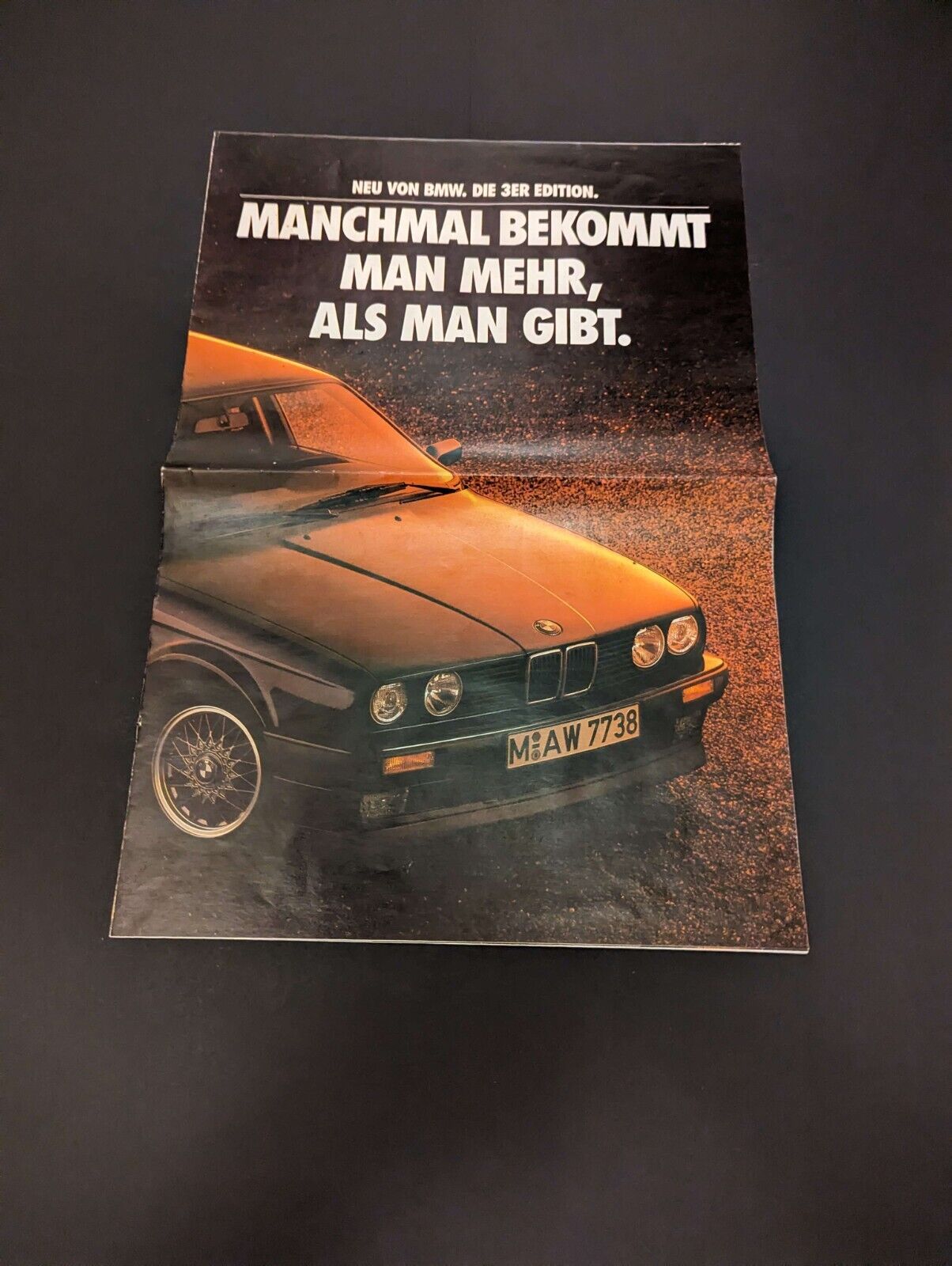 BMW E30 - SE Trim - Price Sheet Sales Brochure - German Market