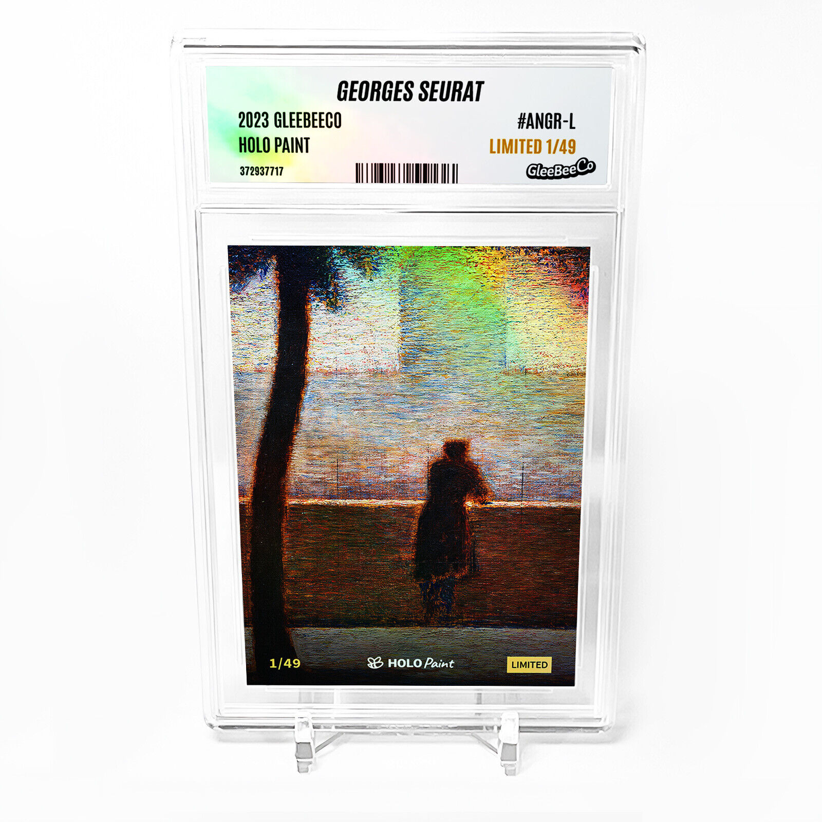 A MAN LEANING AGAINST A PARAPET Georges Seurat 2023 GleeBeeCo Card #ANGR-L /49