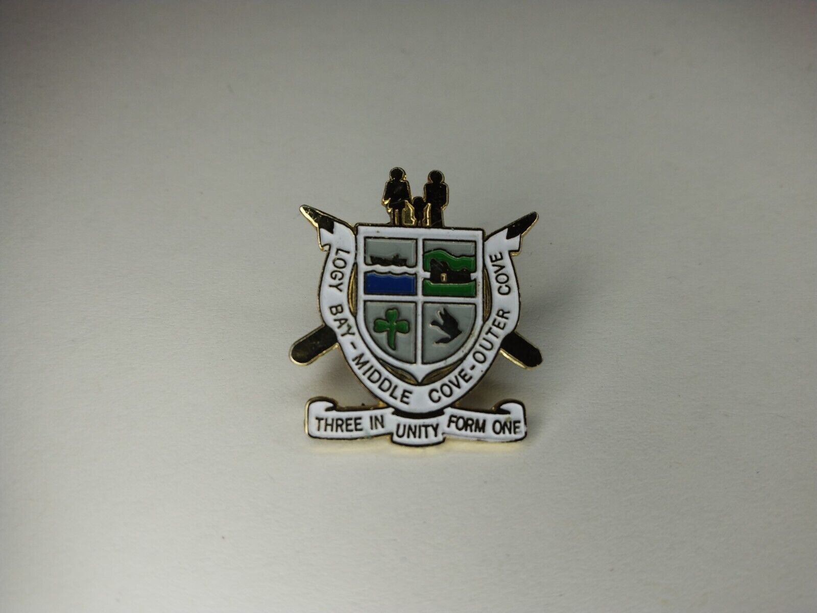 Logy Bay Middle Cove Outer Cove Newfoundland Pin - Three In Unity Form One NFLD