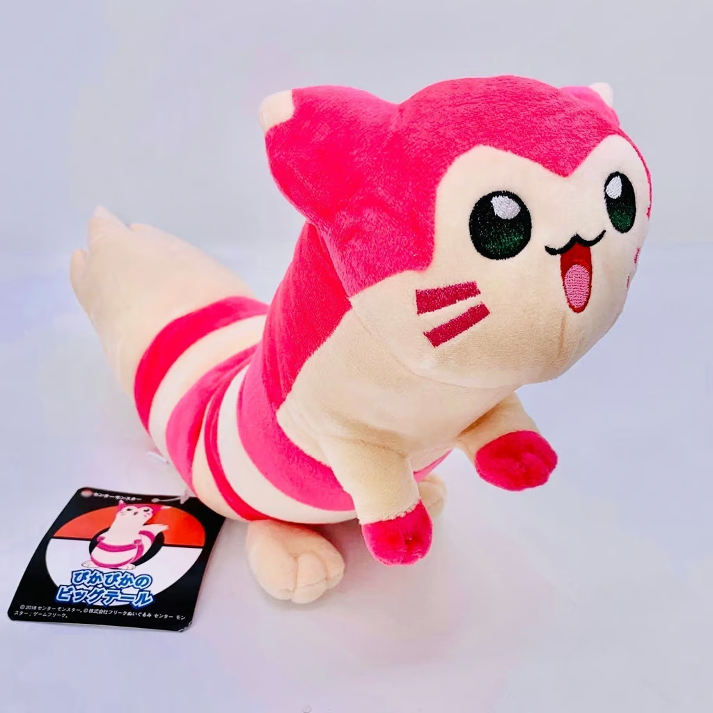 New Pokemon Pink Furret Plush Doll 18in Stuff Animal Toy Anime Gift Collectible