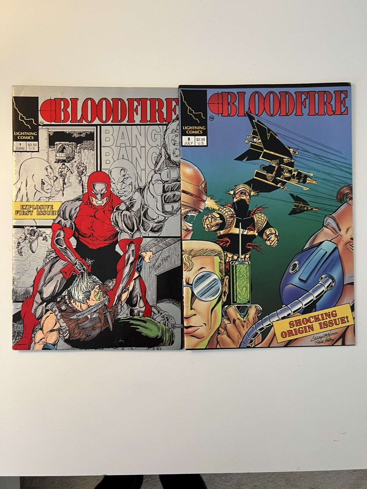 Bloodfire #1-#2 ; Lightning Comics