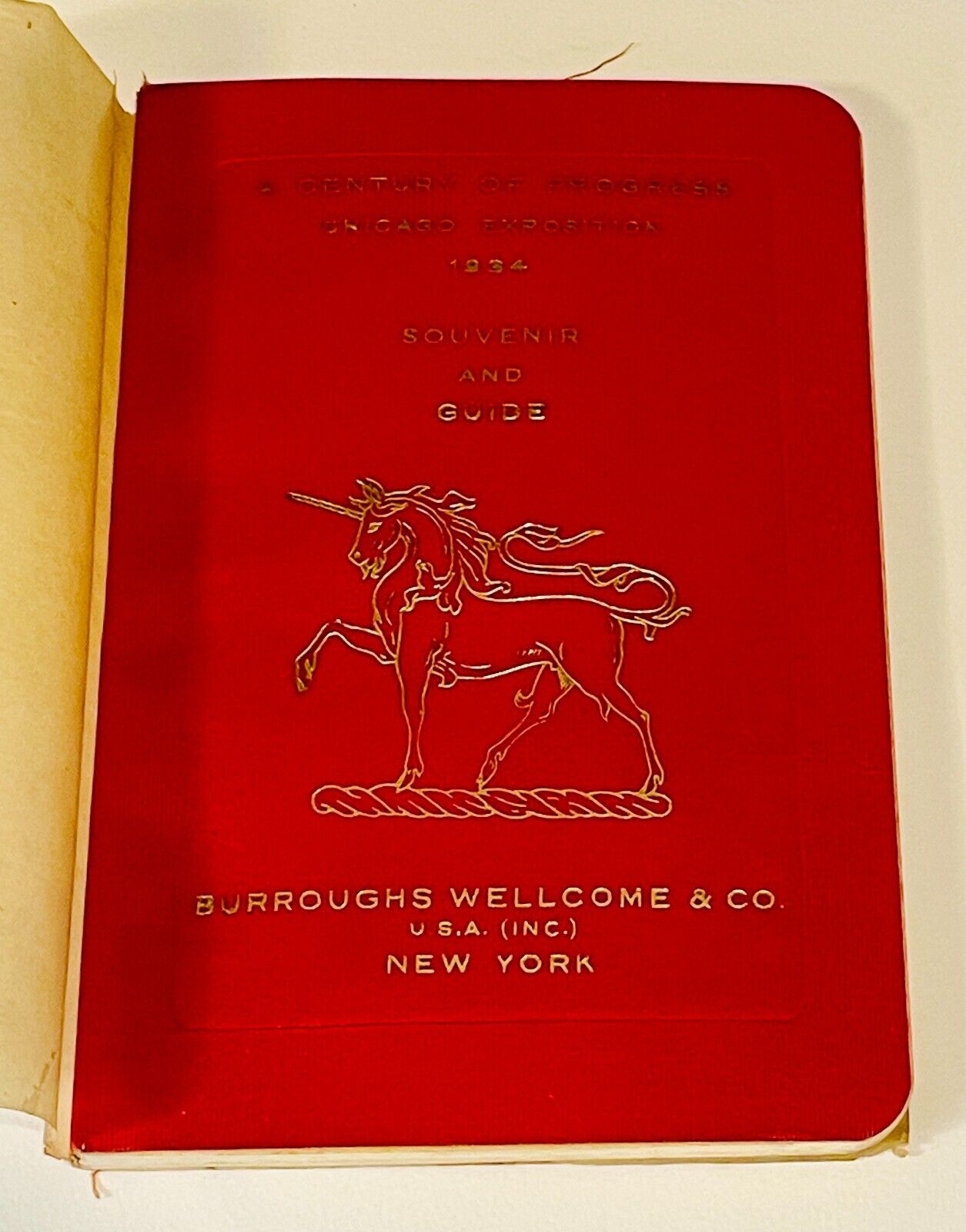 1934 Burroughs Wellcome & Co Chicago Exposition Pharmacy Tabloid Souvenir Book