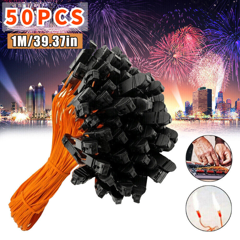 50pcs 39.37in/1M Electric Connecting Wire for Fireworks Firing System Igniter