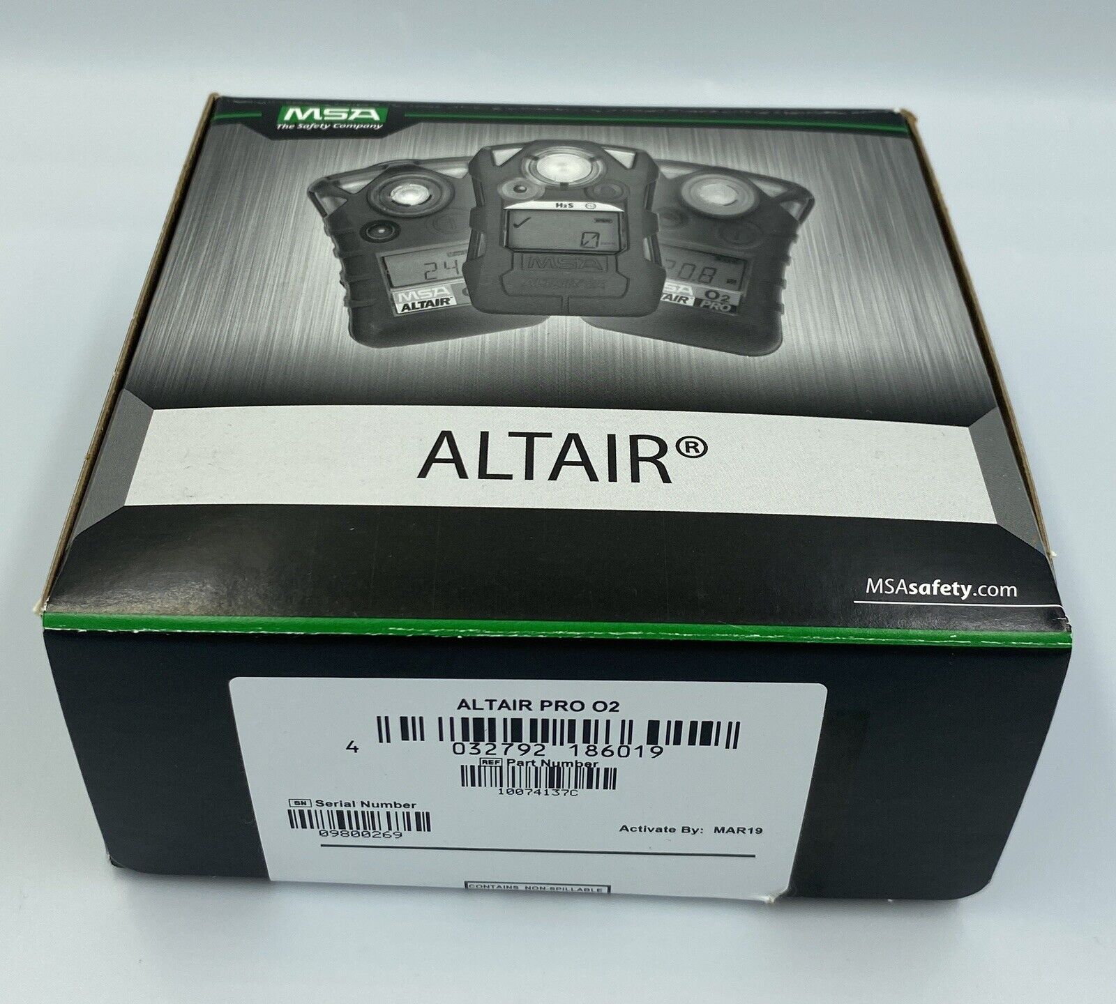 New MSA Altair Pro O2 Gas Detector (Part Number 10074137c) - Open Box