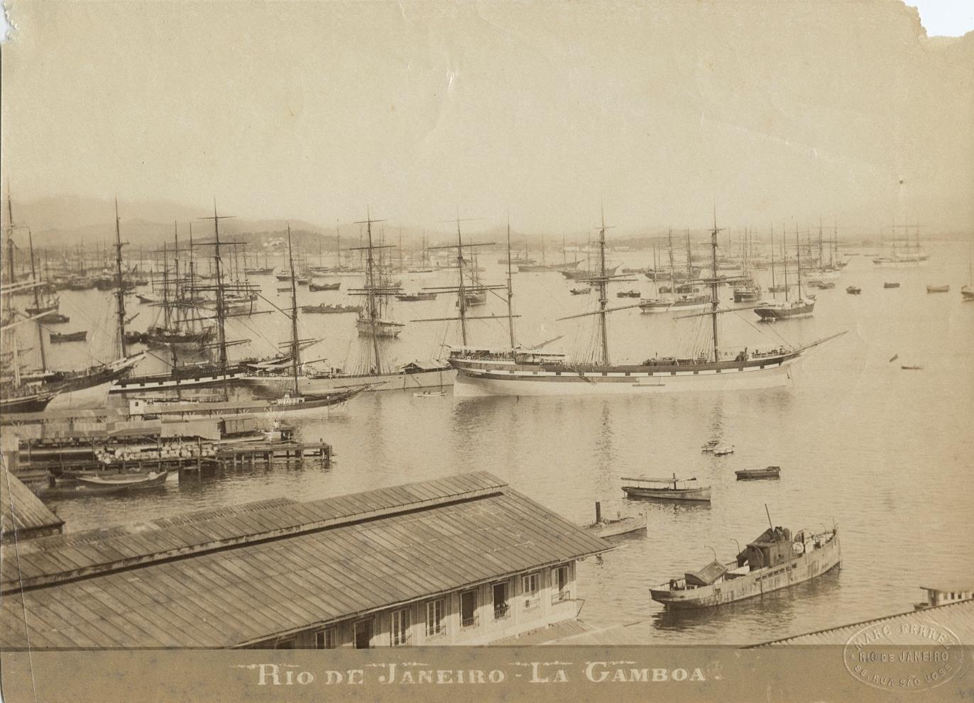 c. 1880\'s La Gamboa, Rio de Janiero Photo by Marc Ferrez