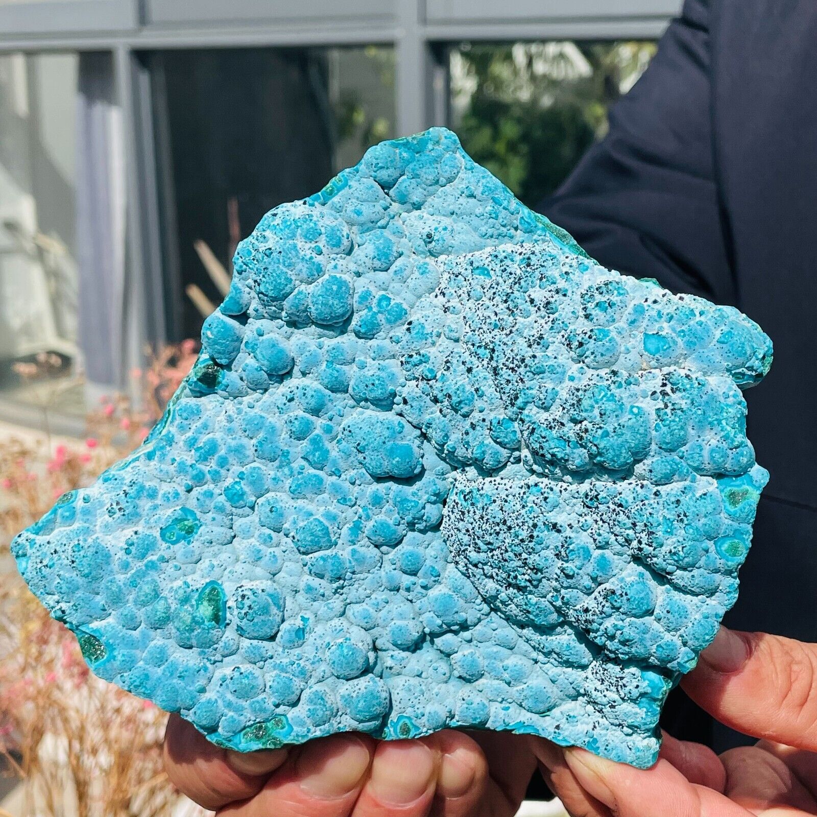608G Natural Blue Green Chrysocolla Malachite Quartz Rough Mineral Specimen