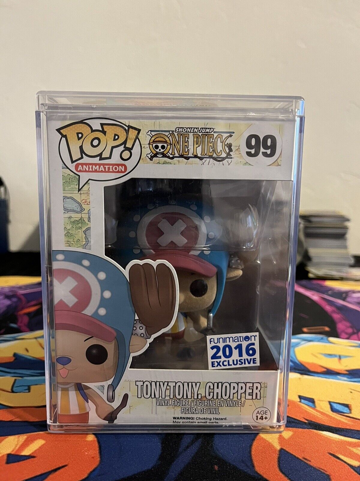 Funko Pop One Piece Tony Tony Chopper 99 Flocked Exclusive 2016 Funimation