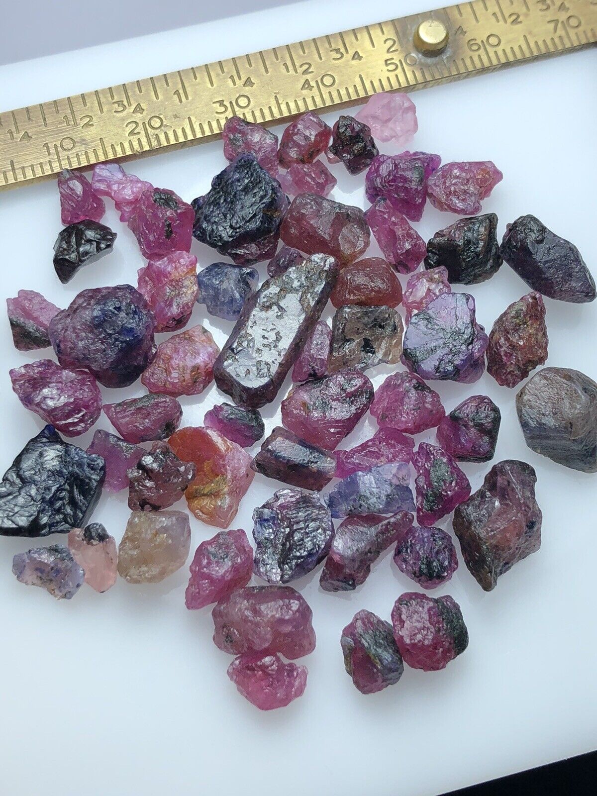 30 Grams  / Natural Winza Sapphire Rough Crystal Mix Parcel From Tanzania Mine
