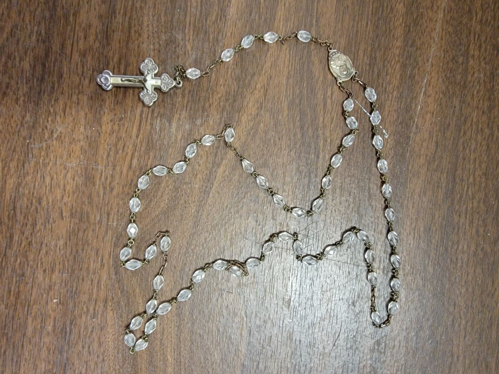 vintage rosary Roma crucifix