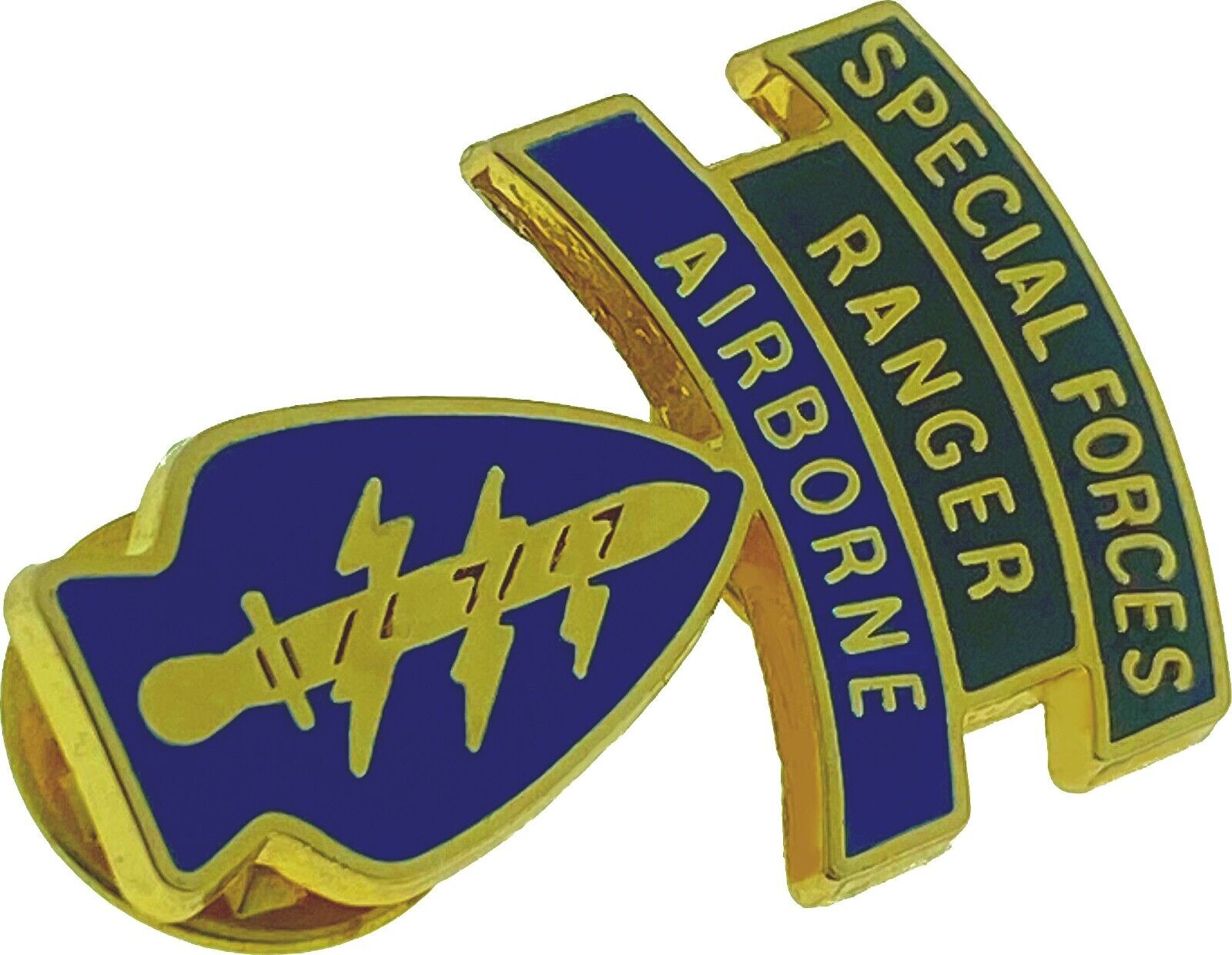 US ARMY SPECIAL FORCES RANGER AIRBORNE LAPEL PIN BADGE 7/8 x 1.2 INCHES