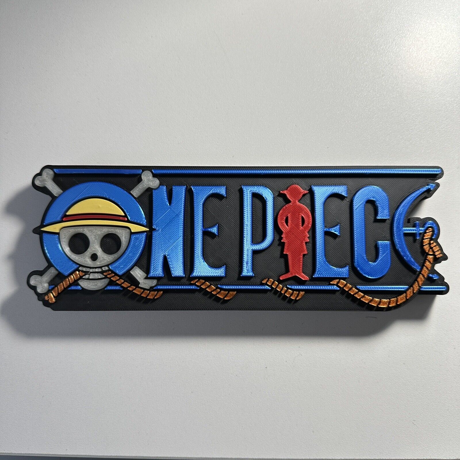 3D Printed  ONE PIECE (GITD) Sign for your Funko Pops and collectibles