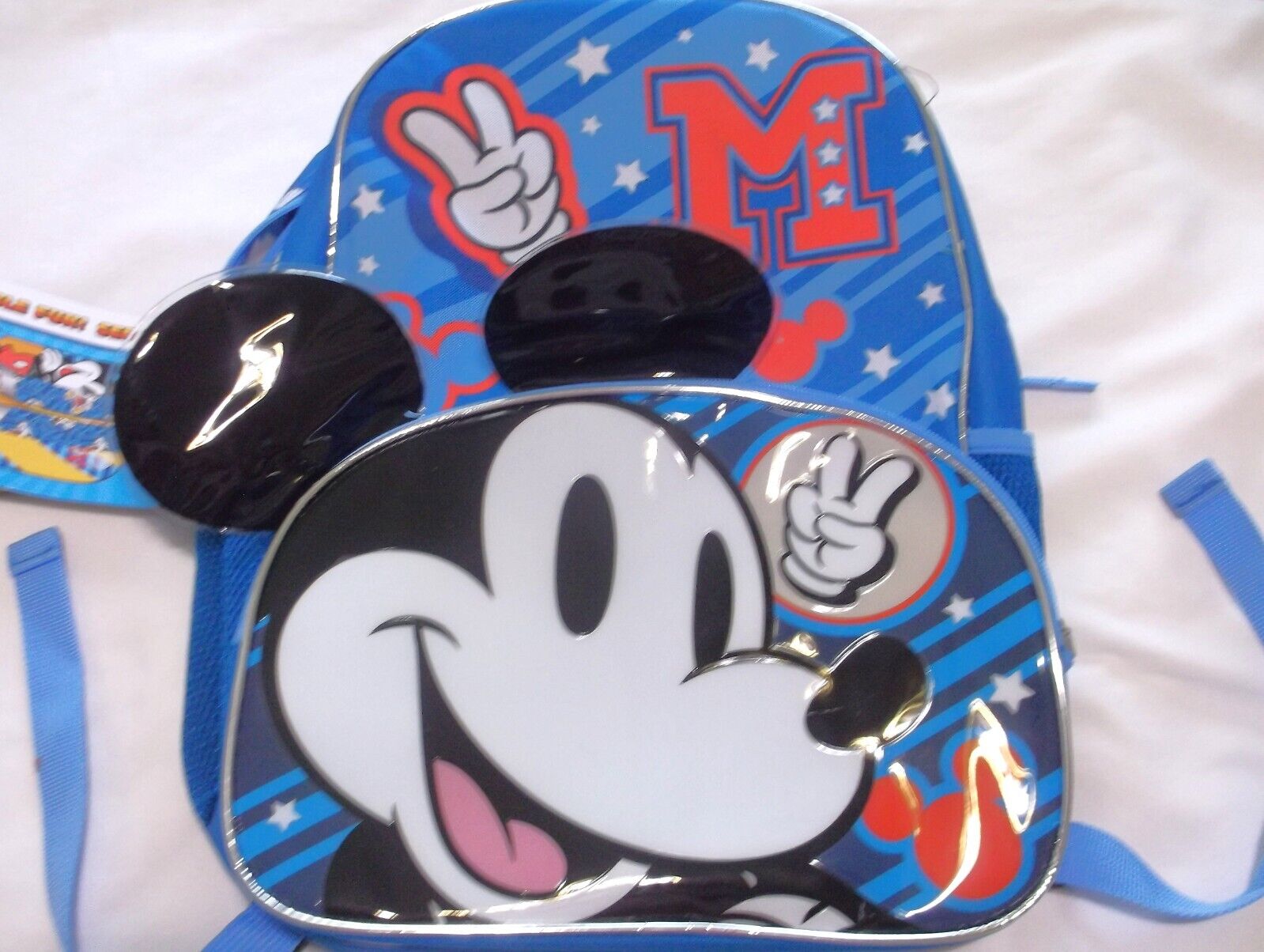 DISNEY 17 ½ Mickey Mouse Victory Backpack Unisex NWT School Work Travel