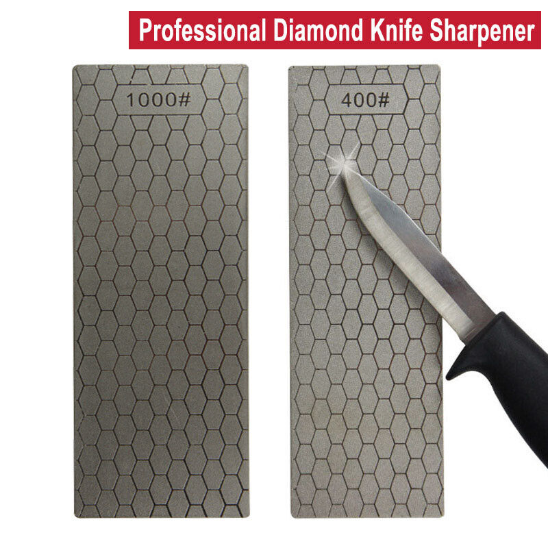 8inch Double-Sided Diamond Sharpening Stone 400/1000 Fine/Coarse