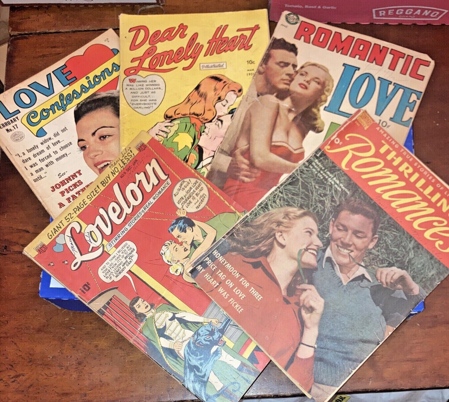 5 ISSUES -- RARE 1952 GOLDEN AGE LOVE CONFESSIONS #17 PLUS 4 MORE