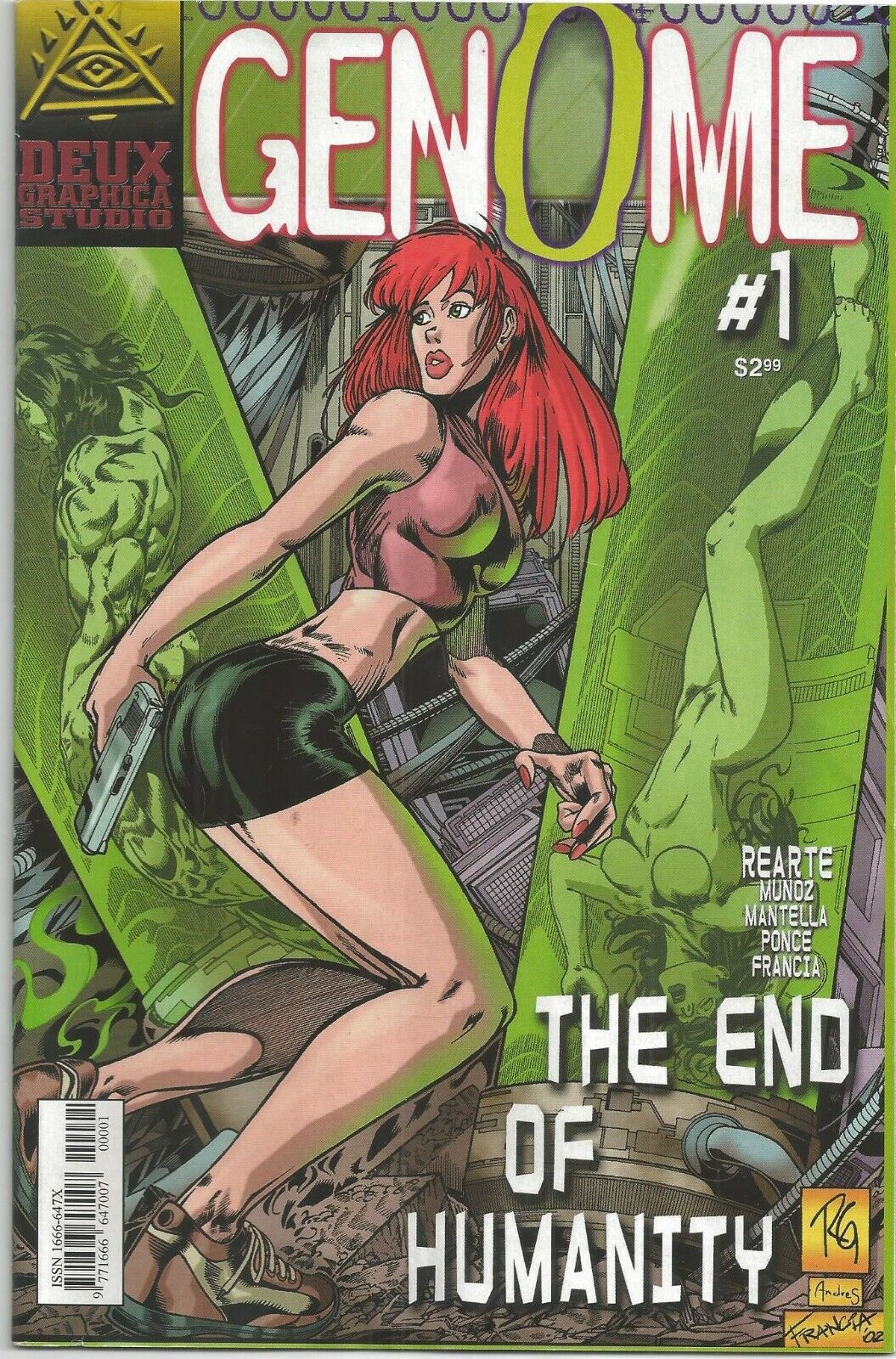 DEUX GRAPHICA GENOME END of HUMANITY COMIC #1 2002 NM-MT RARE L@@K