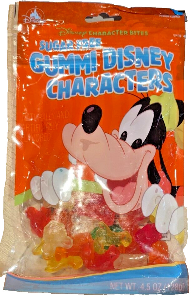 Disney Parks Character Bites Sugar Free Gummi Characters 4.5oz Bag - Goofy Candy
