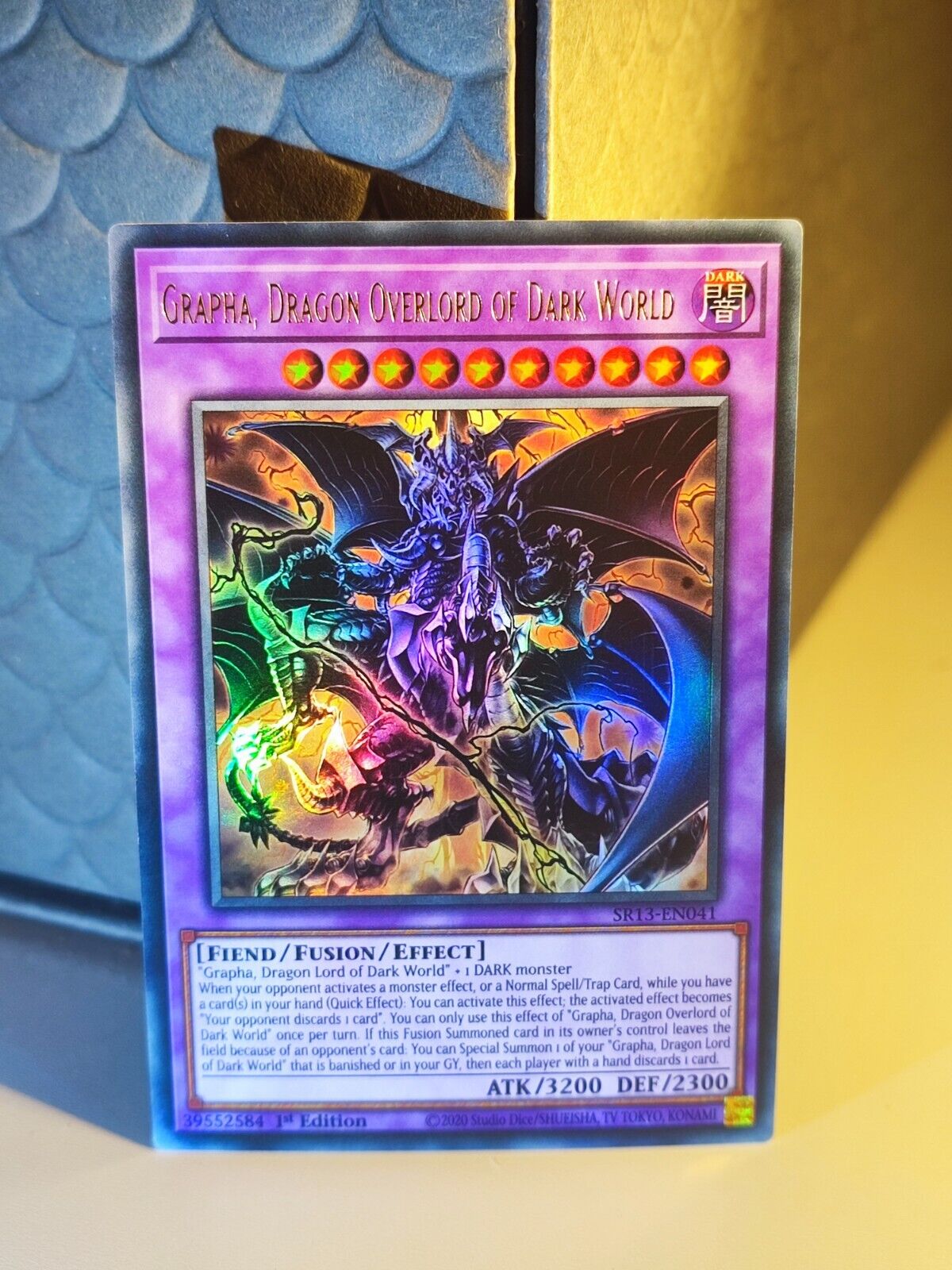 Grapha, Dragon Overlord of Dark World YU-GI-OH 1 FIRST. Nm. In