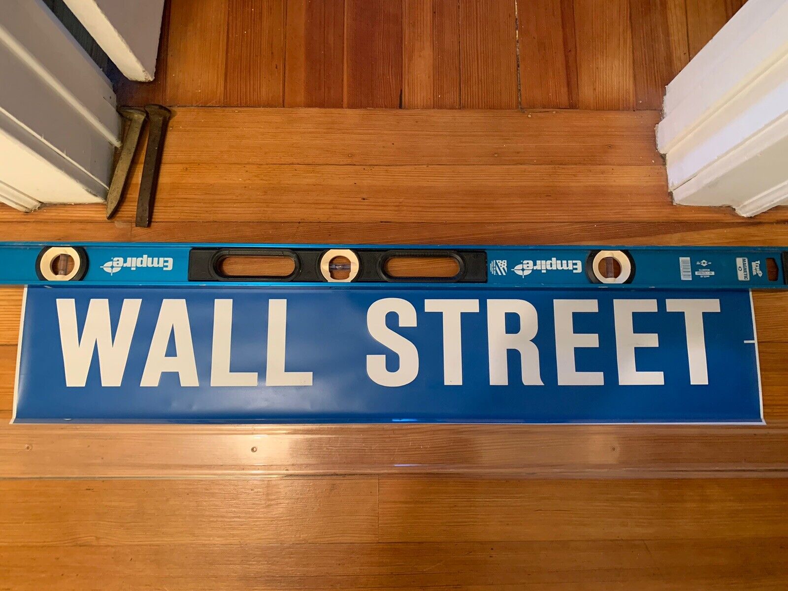 ACADEMY BUS TOURS 1995 ROLL SIGN WALL STREET STOCK MARKET FINANCIAL DISTRICT N.Y