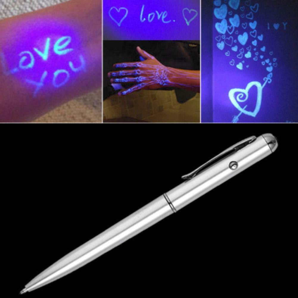 Invisible Ink Pen Built in UV Light Magic Marker Secret   Me