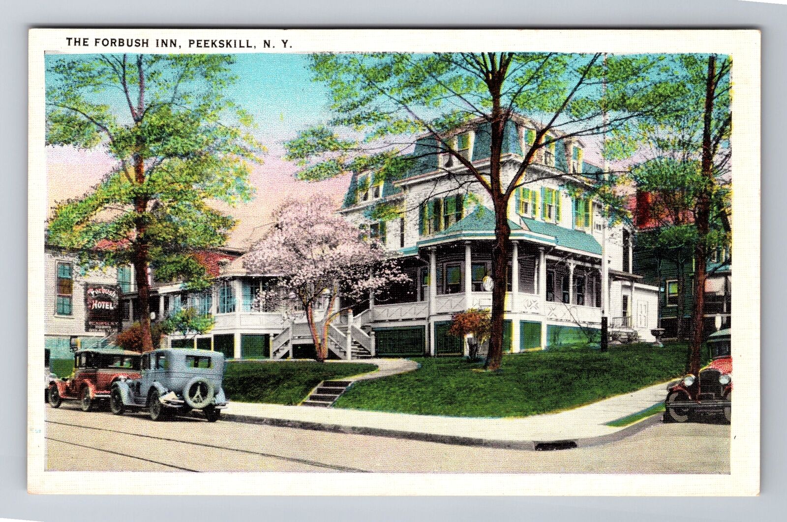 Peekskill NY-New York, The Forbush Inn, Advertising, Vintage Souvenir Postcard