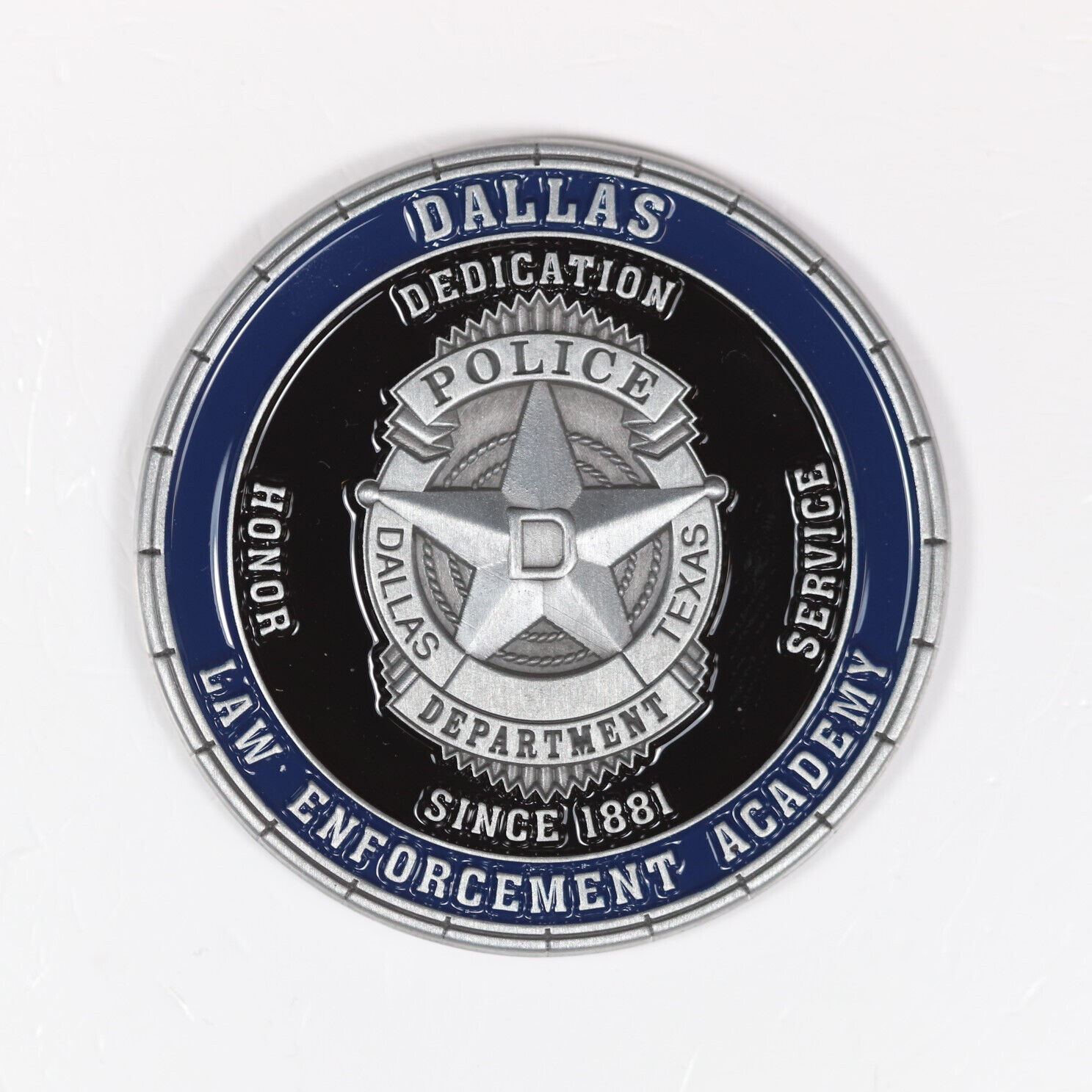 Dallas Texas Police Dept Law Enforcement Academy Challenge Coin Medal