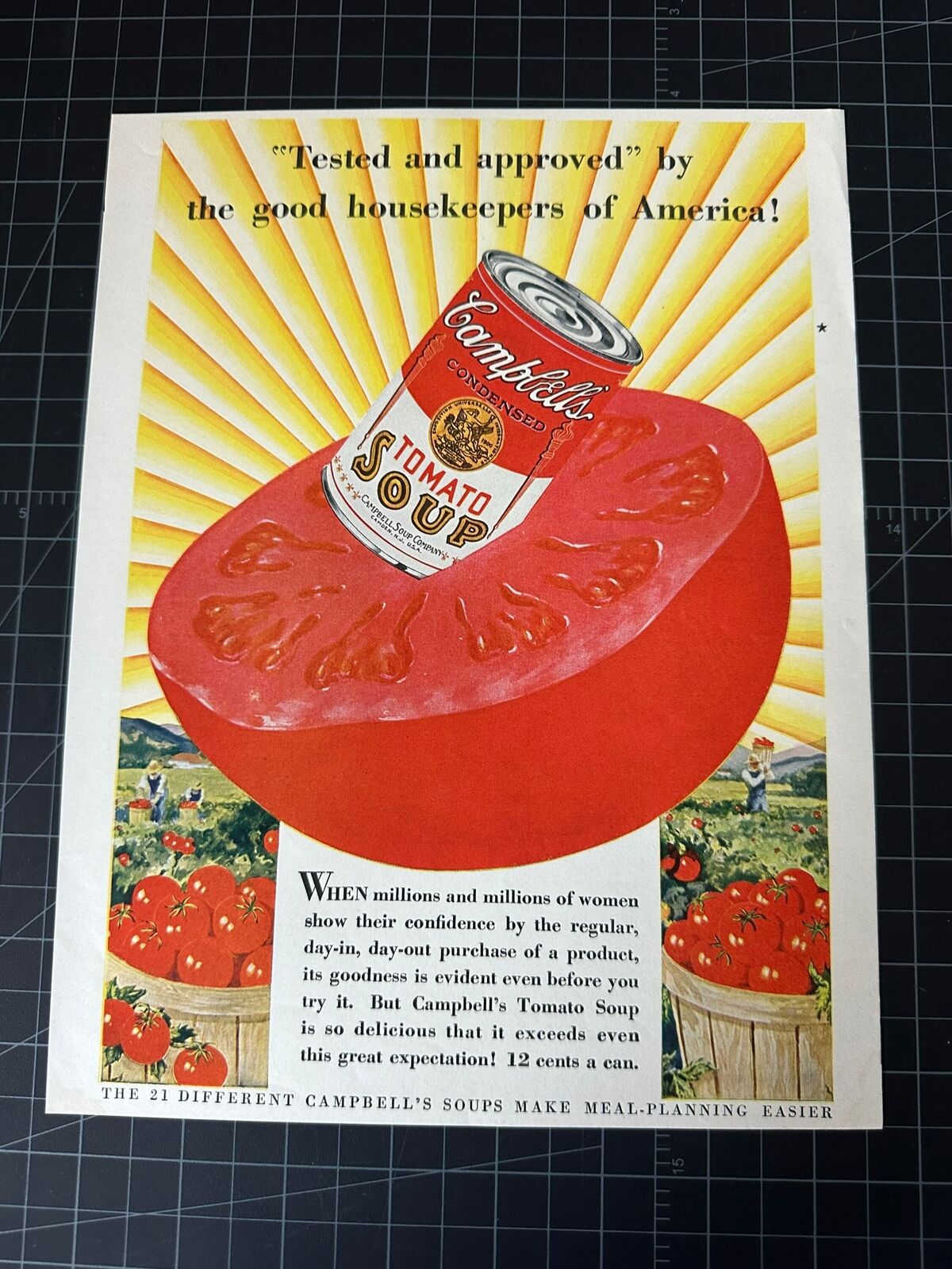 Vintage 1929 Campbell’s Tomato Soup Print Ad