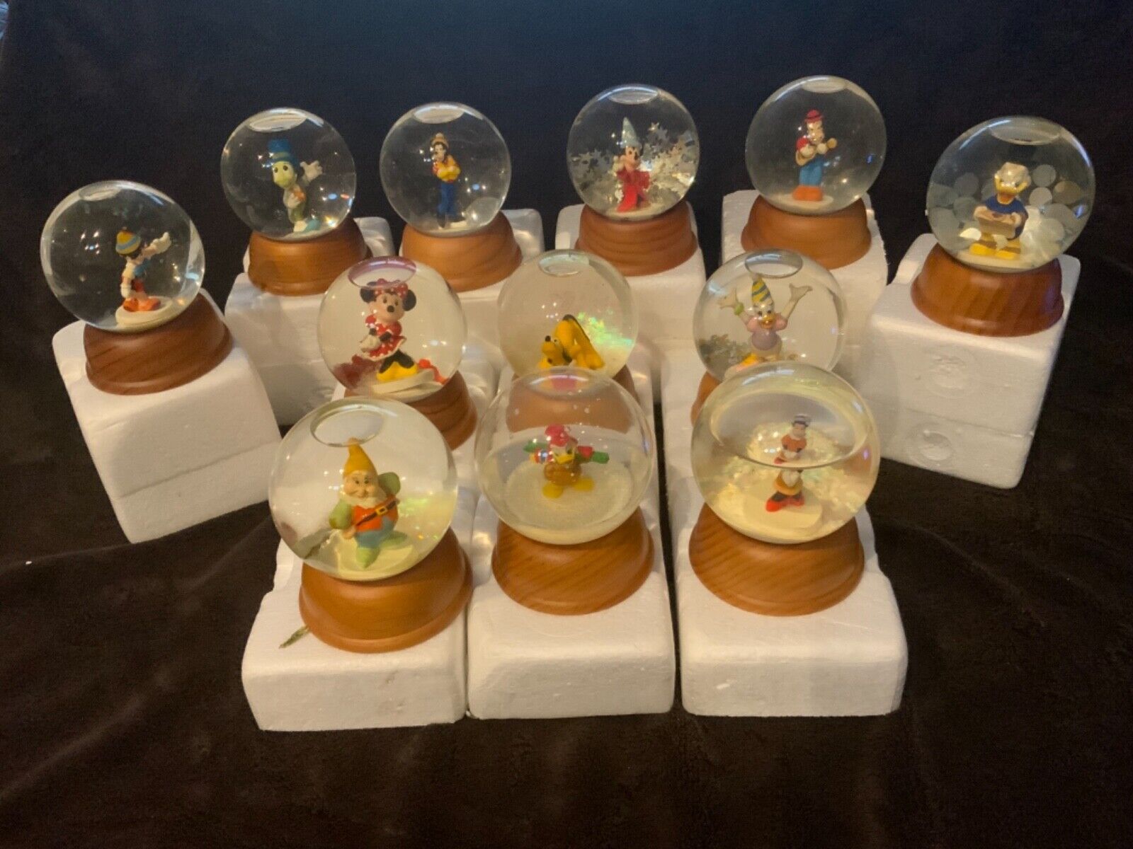 Disney Snow Globes - NE The First Limited Edition Crystal Snow Globe Collection
