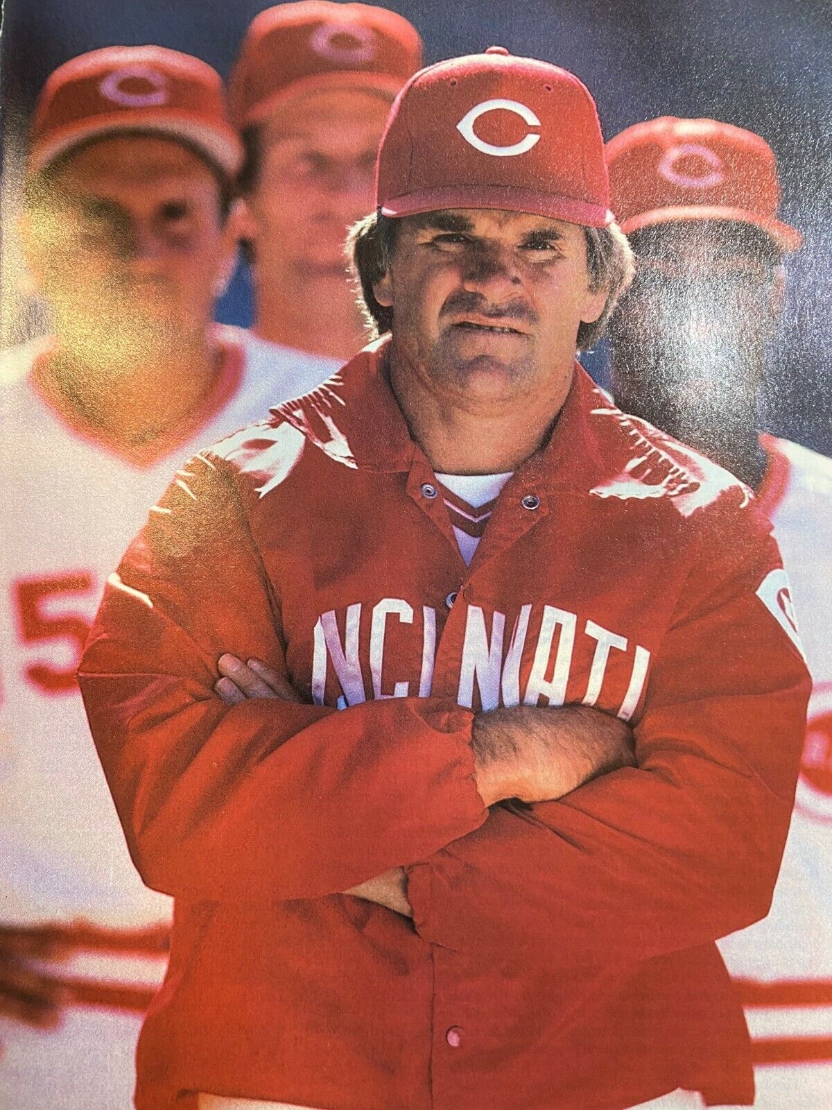 1985 Baseball Player Pete Rose As A Manager illustrated