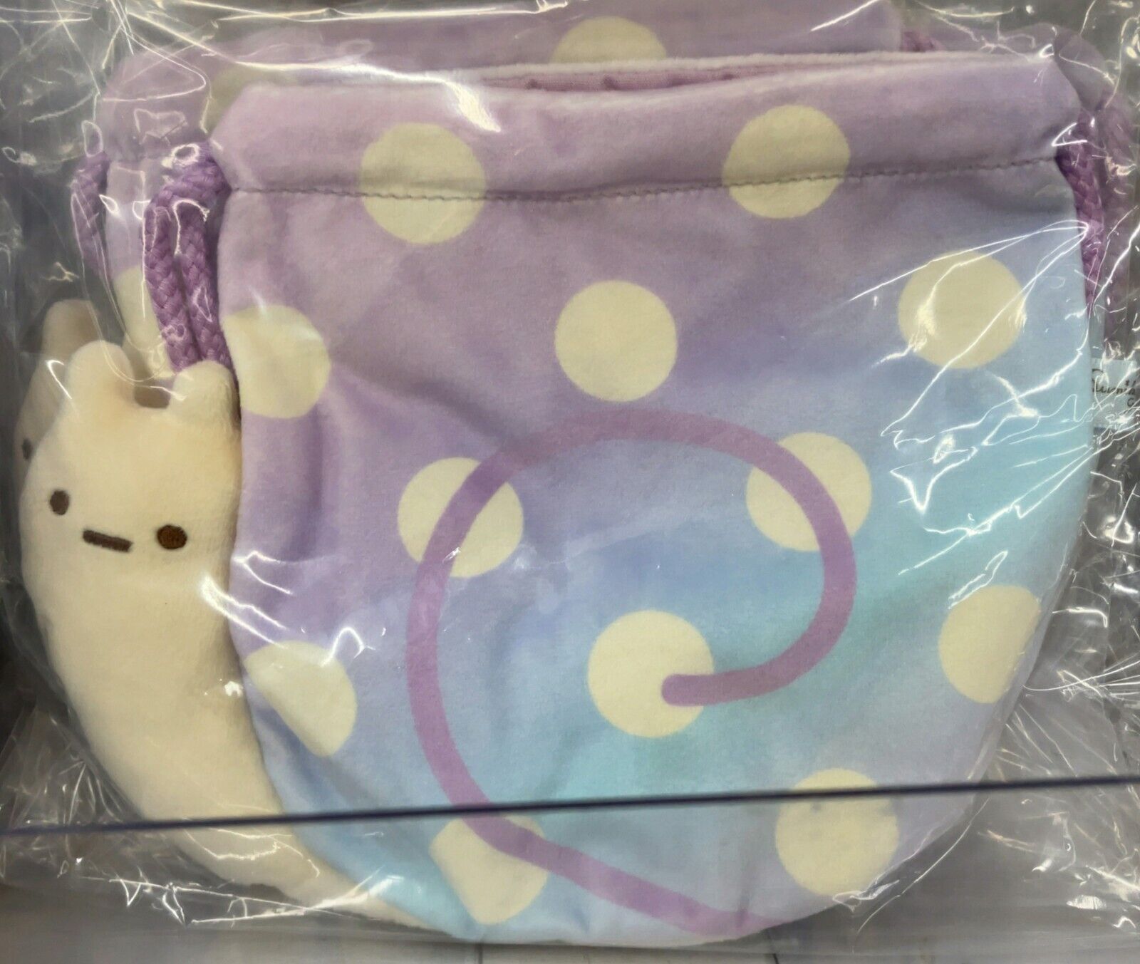 San-X Sumikko Gurashi Plush Drawstring Bag (Lizard & Mother Sparkling Night) New
