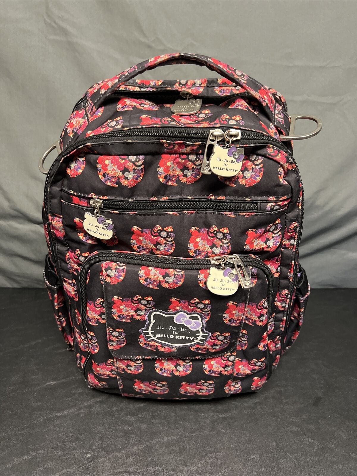 RARA Ju-Ju-Be - Be Right Back, Hello Kitty Diaper Bag Backpack COMPLETE