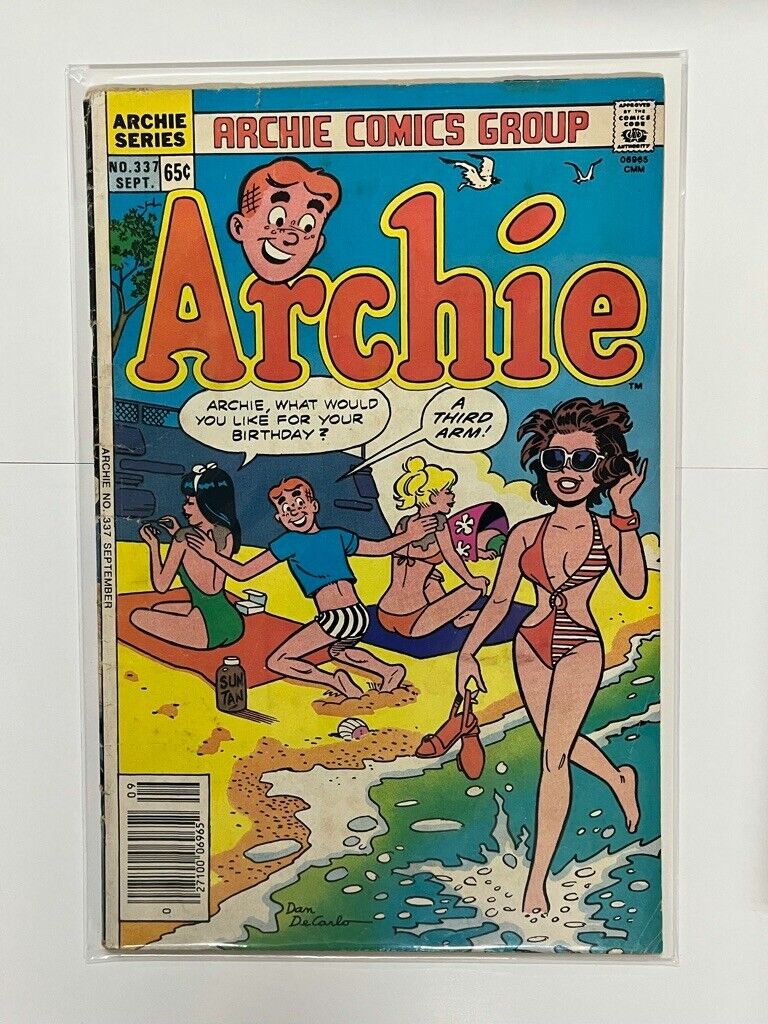 Archie #337 (1985) Swimsuit Art Cover | Combined Shipping B&B