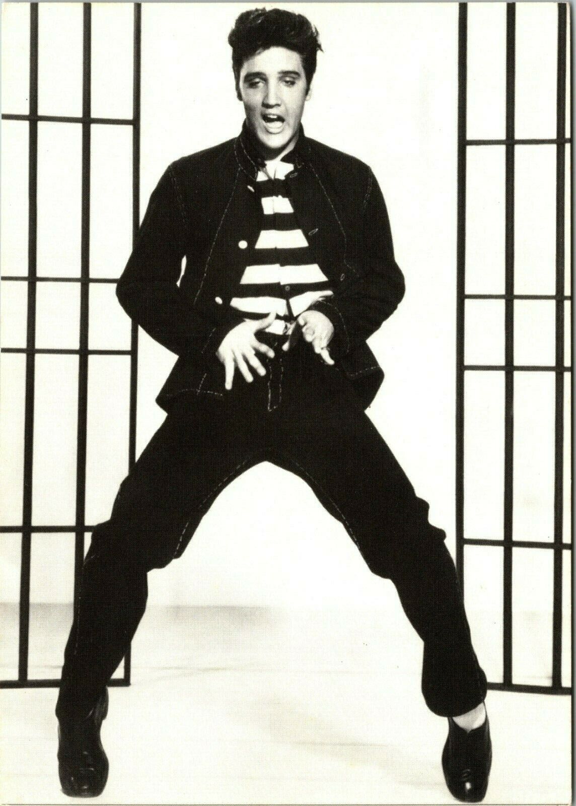 Postcard Elvis Presley Jailhouse Rock Portrait Vintage
