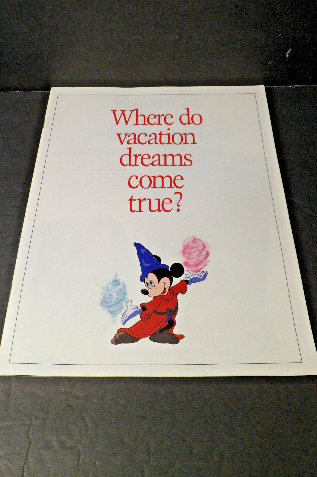 1989 Walt Disney's Magic Kingdom Club Vacation Guide - New Splash Mountain in DL