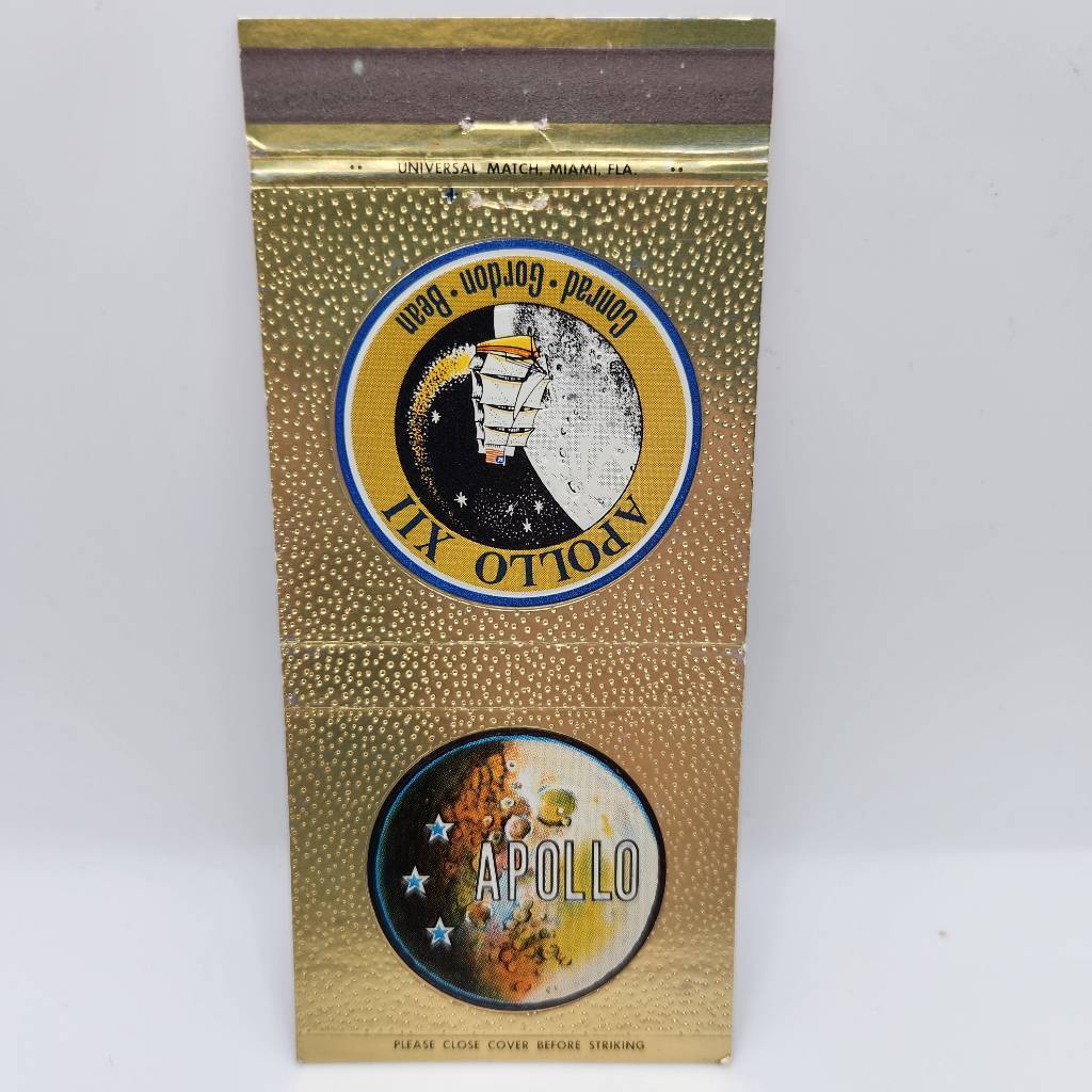 Vintage Matchbook Apollo 12 Space Mission Astronauts Commemorative