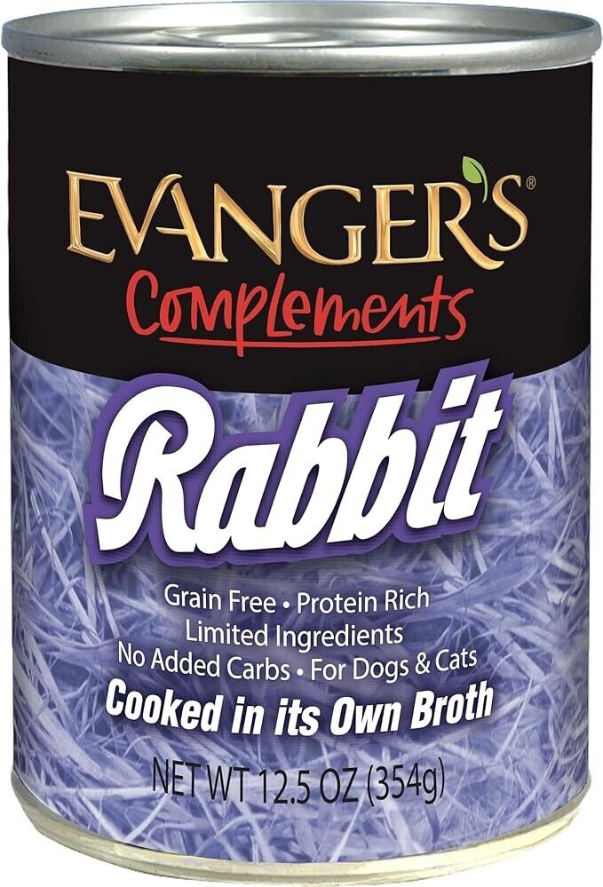 Evanger's Grain-Free Single Protein, Meats for Dogs & Cats, 12.8 OZ, Pack of 12