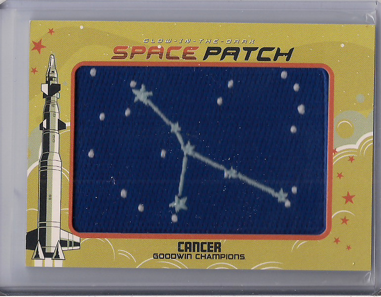 2023 Goodwin Champions #GSP-5 Cancer Glow in the Dark Space Patch Relics